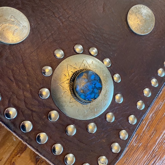 Moroccan Handmade Leather Bag - Picture 2 of 14